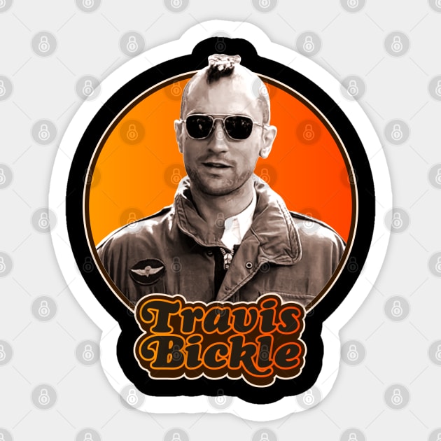 Travis Bickle Taxi Driver Tribute Sticker by darklordpug